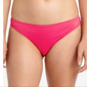 California Waves PINK Ribbed Bikini Swim Bottom